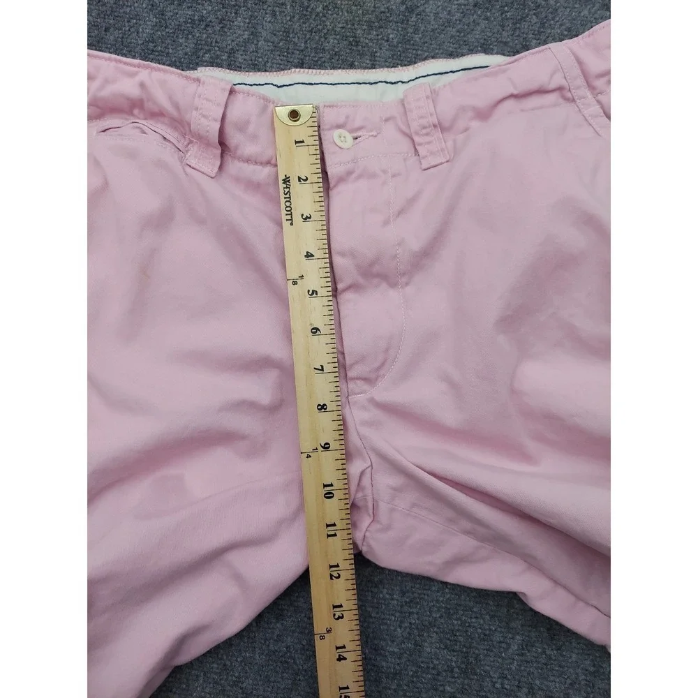 Vintage POLO RALPH LAUREN Shorts Mens 35 Pink Chino Drawstring Cotton Walking